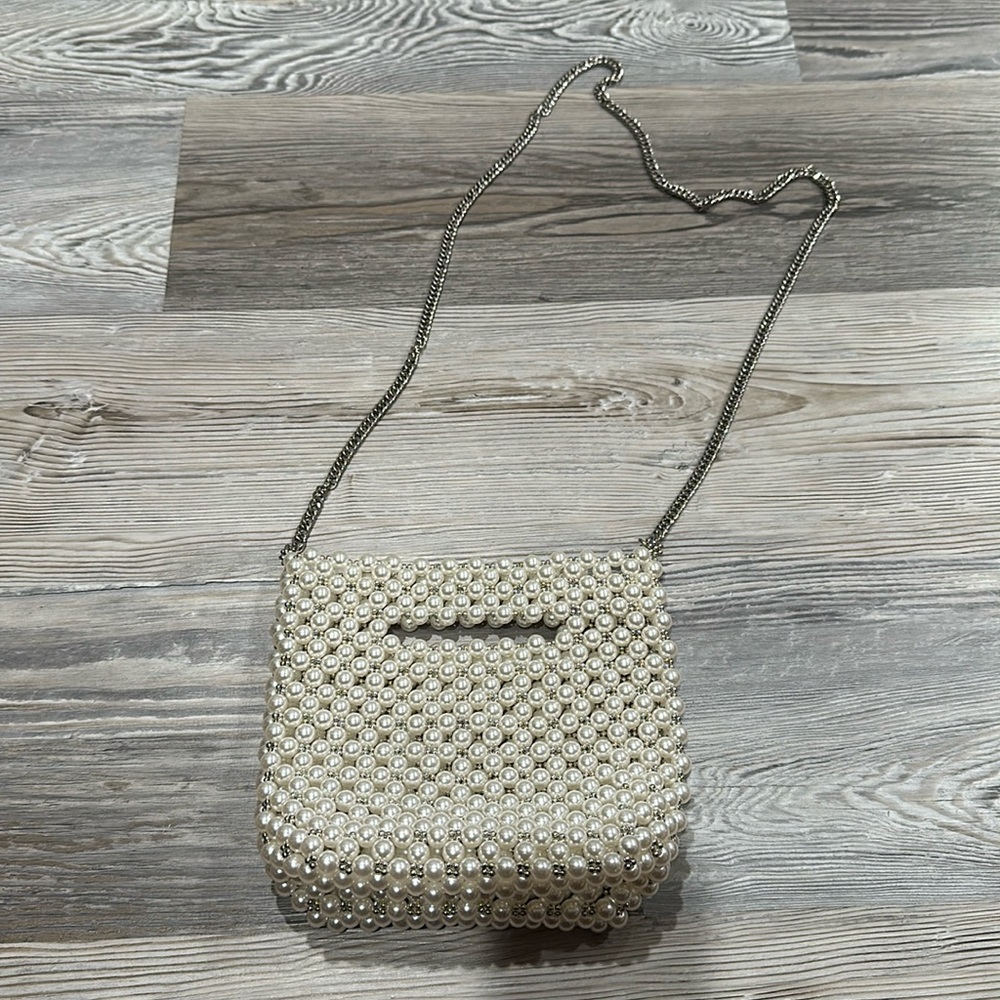 Pearl and silver bag